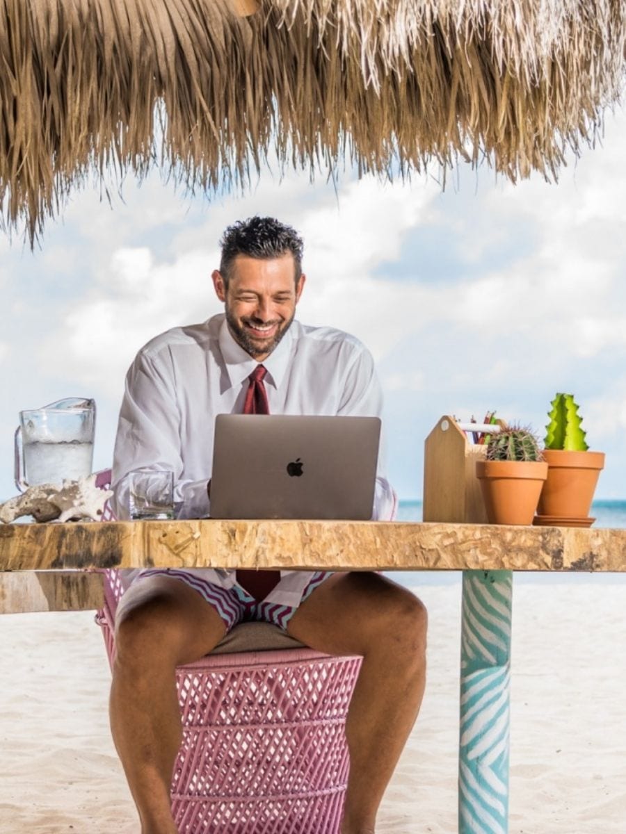 Aruba beach offices for digital nomads