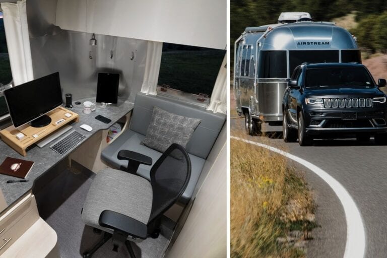 Airstream introduces RV travel trailer for digital nomads with built-in office