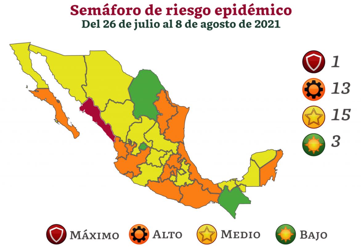Mexico's epidemiology map