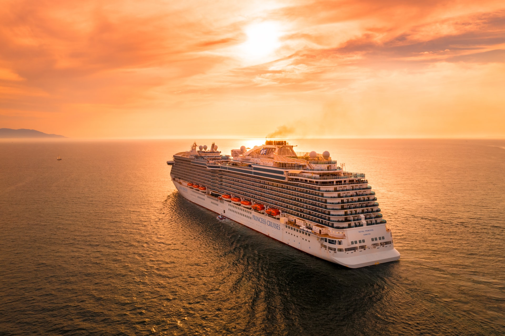 beautiful sunset cruise
