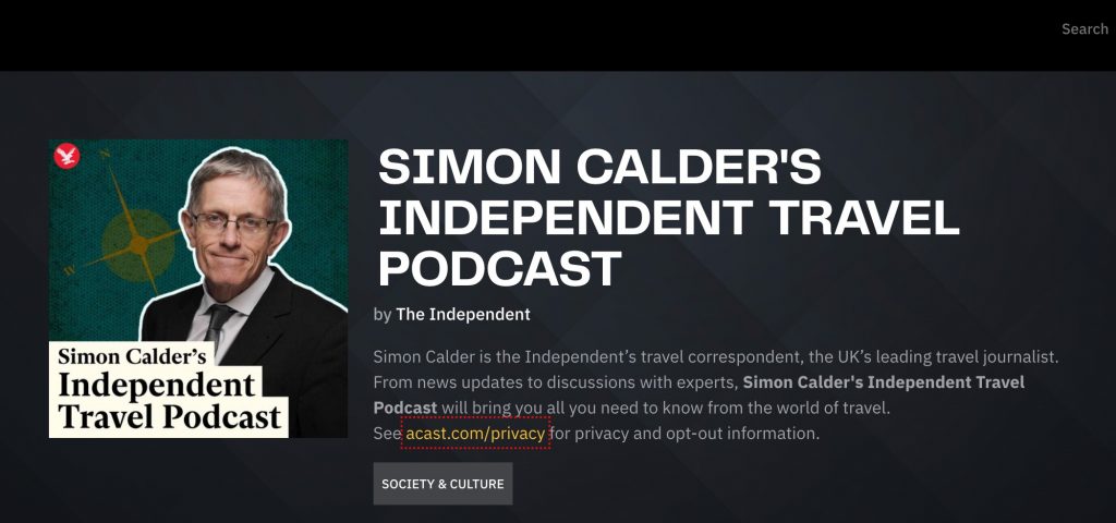 Simon Calder’s Independent Travel Podcast