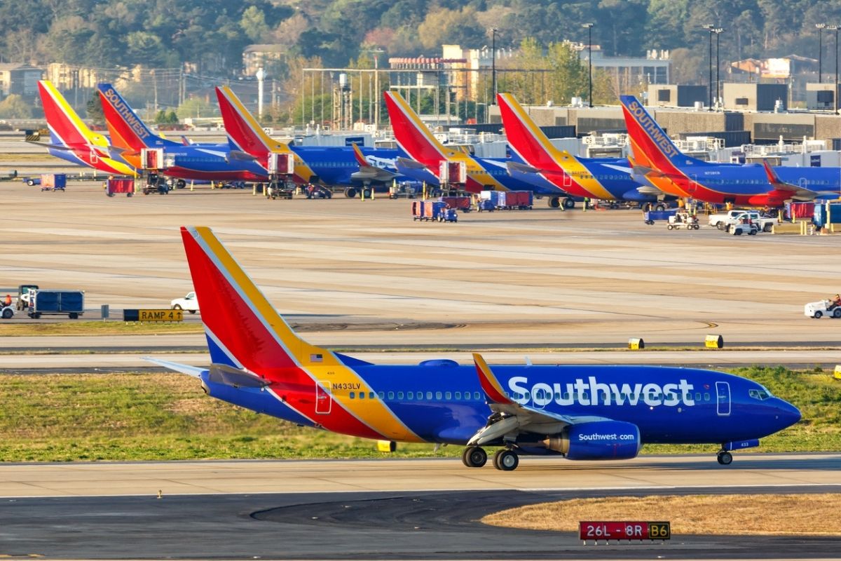Southwest Airplanes at the Atlanta Airport