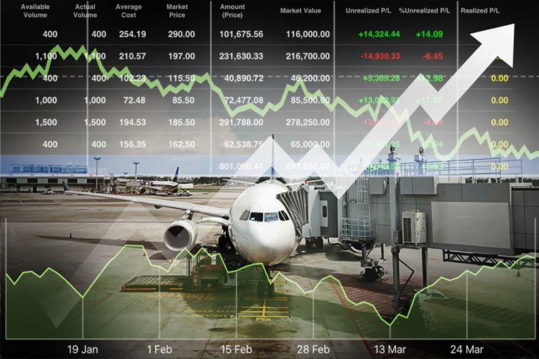 Airline Stocks Drop Due To Surge In Fuel Prices Driven By Russian Invasion