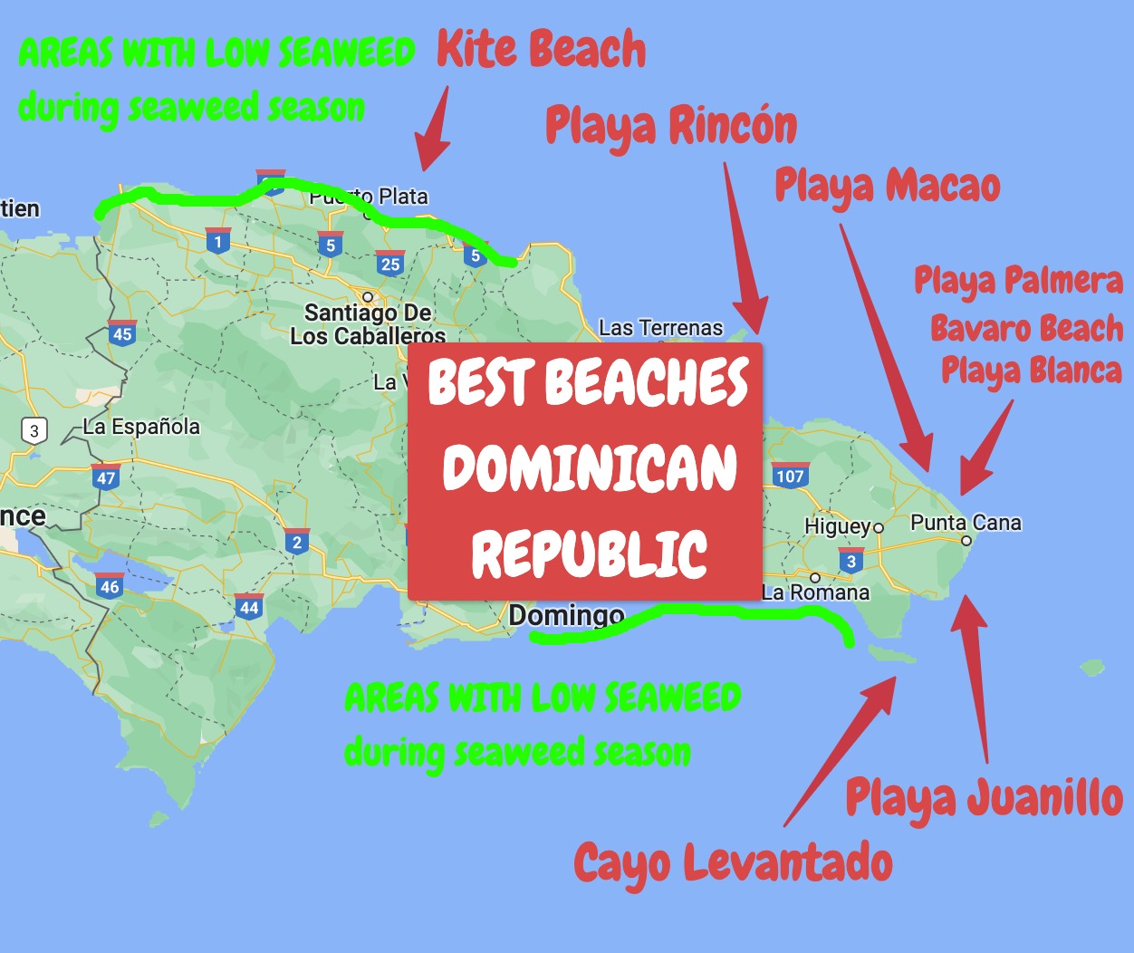 10 Best Beaches In Dominican Republic To Visit In 2022 (+Seaweed Info