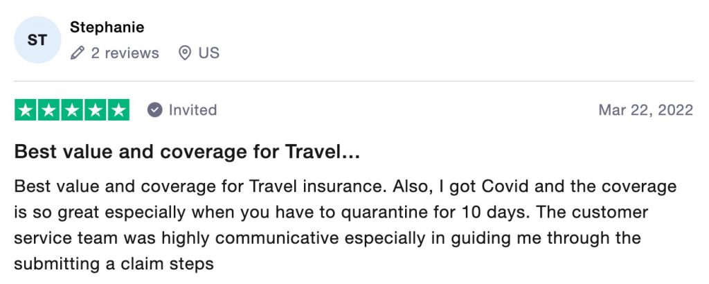 safetywing customer review - US traveler