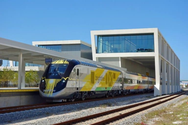 Brightline Train Makes 1st Test Run to Orlando (Florida) Airport