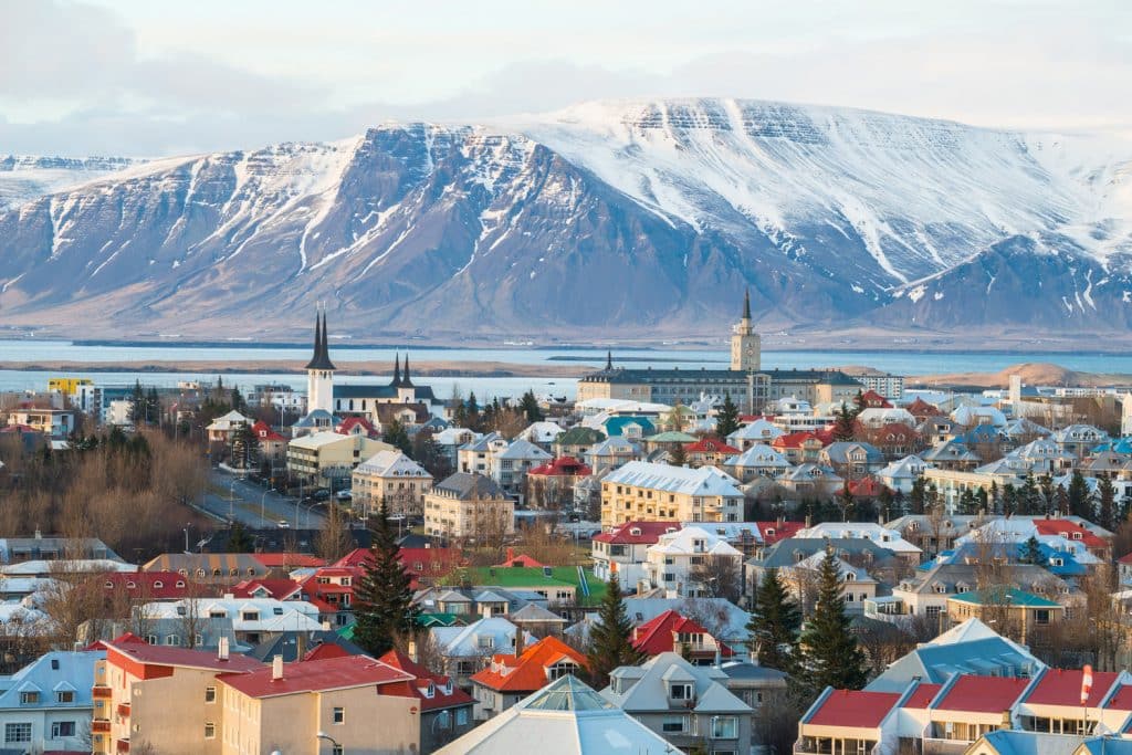 Reykjavik the capital of Iceland.