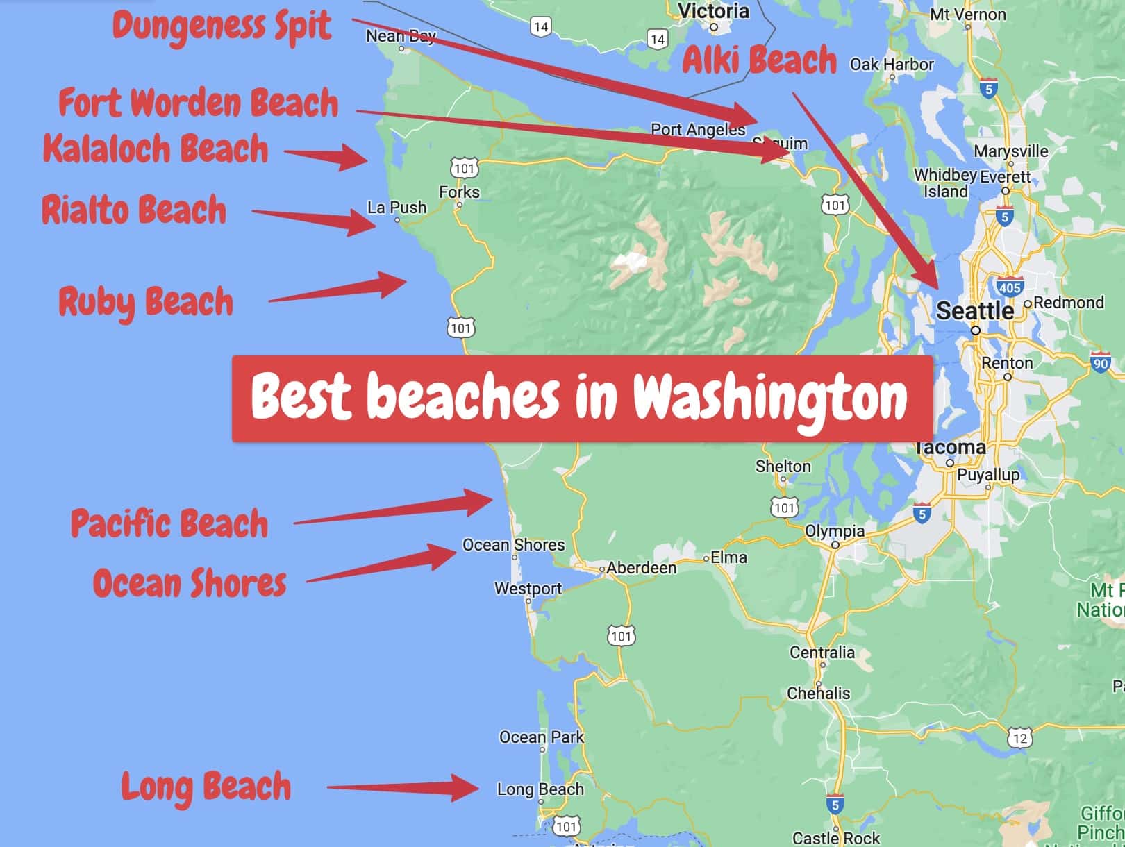 11 Popular Beaches in WASHINGTON State To Visit