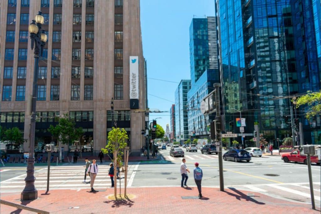 Twitter global headquarters in San Francisco