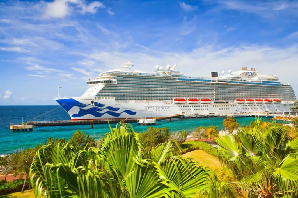 Princess Cruises Ship in Caribbean