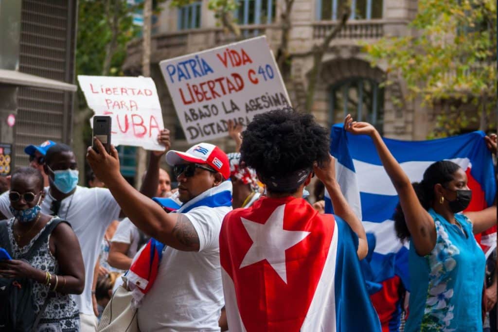 protest in cuba