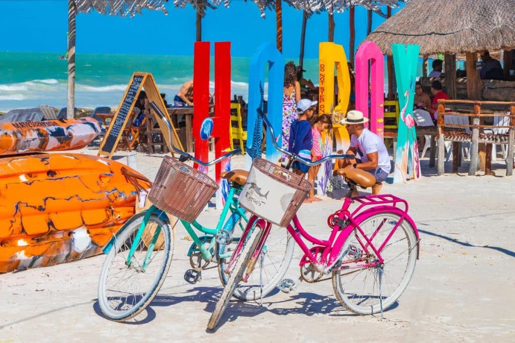 bicycles in holbox