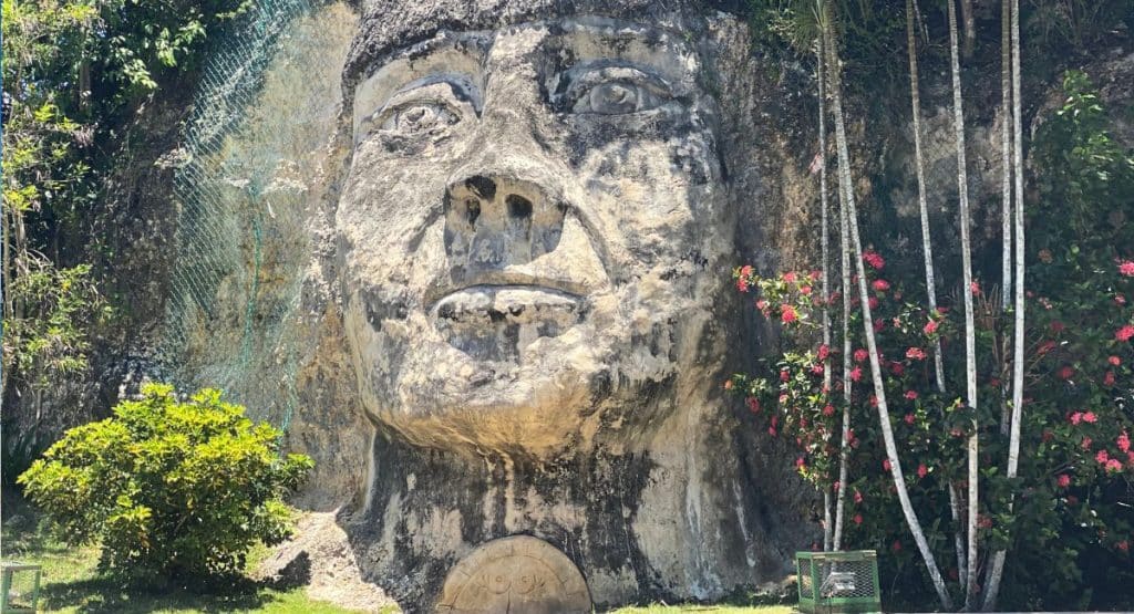 Rock Carvings Puerto Rico - Indian Face